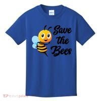 Save The Bees Funny Cute Bee Funny Gift Earth Day Save Our Planet Gift Kids T-Shirt thumb 0