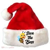 Save The Bees Funny Cute Bee Funny Gift Earth Day Save Our Planet Gift Santa Hat thumb 0