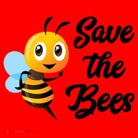 Save The Bees Funny Cute Bee Funny Gift Earth Day Save Our Planet Gift Santa Hat thumb 1