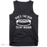 SheS The Bun To My Winer Funny Hotdog Tank Top thumb 0