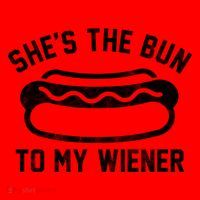 SheS The Bun To My Winer Funny Hotdog Santa Hat thumb 1