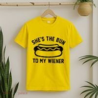 SheS The Bun To My Winer Funny Hotdog T-Shirt thumb 2