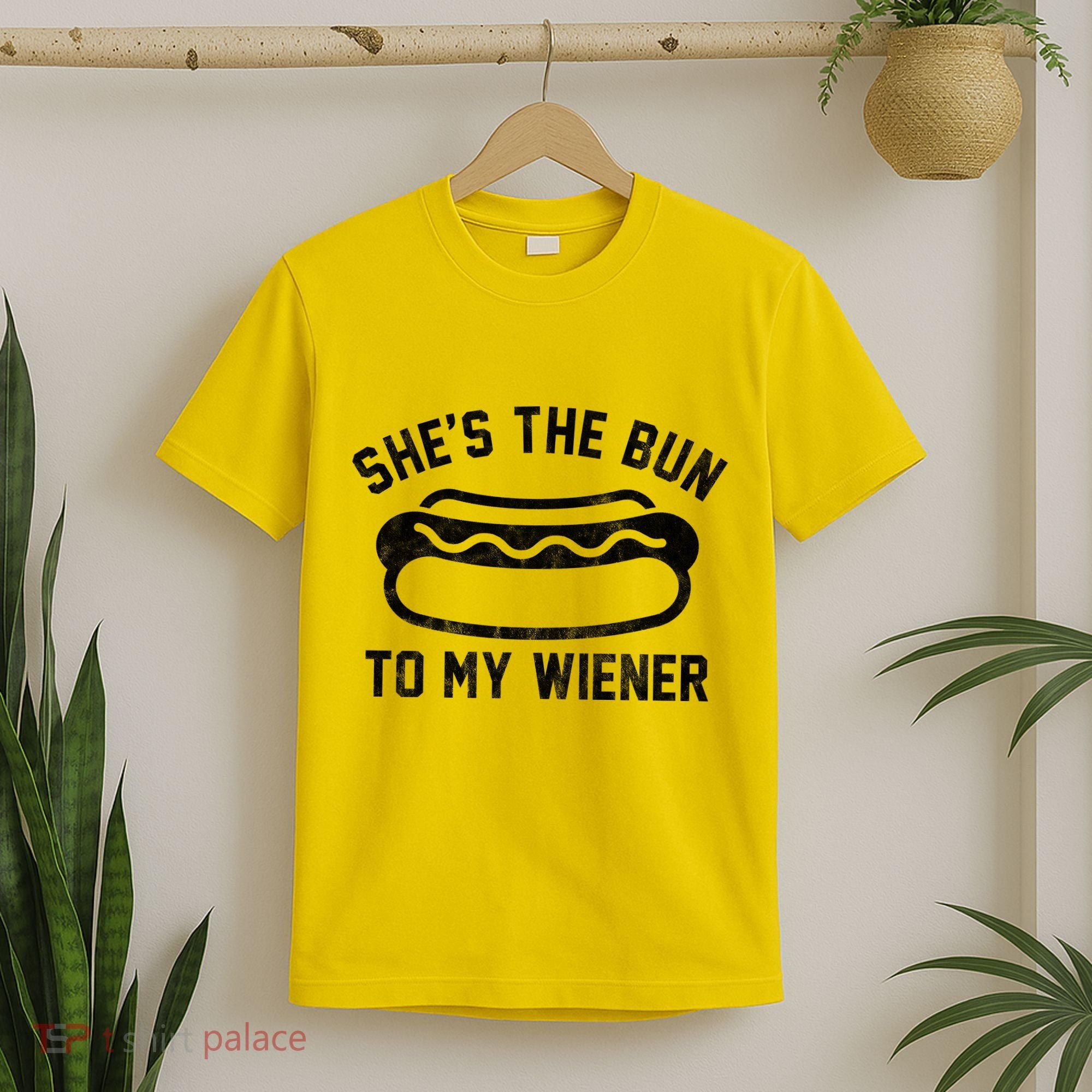 SheS The Bun To My Winer Funny Hotdog T-Shirt