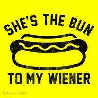 SheS The Bun To My Winer Funny Hotdog Baby Bodysuit thumb 2