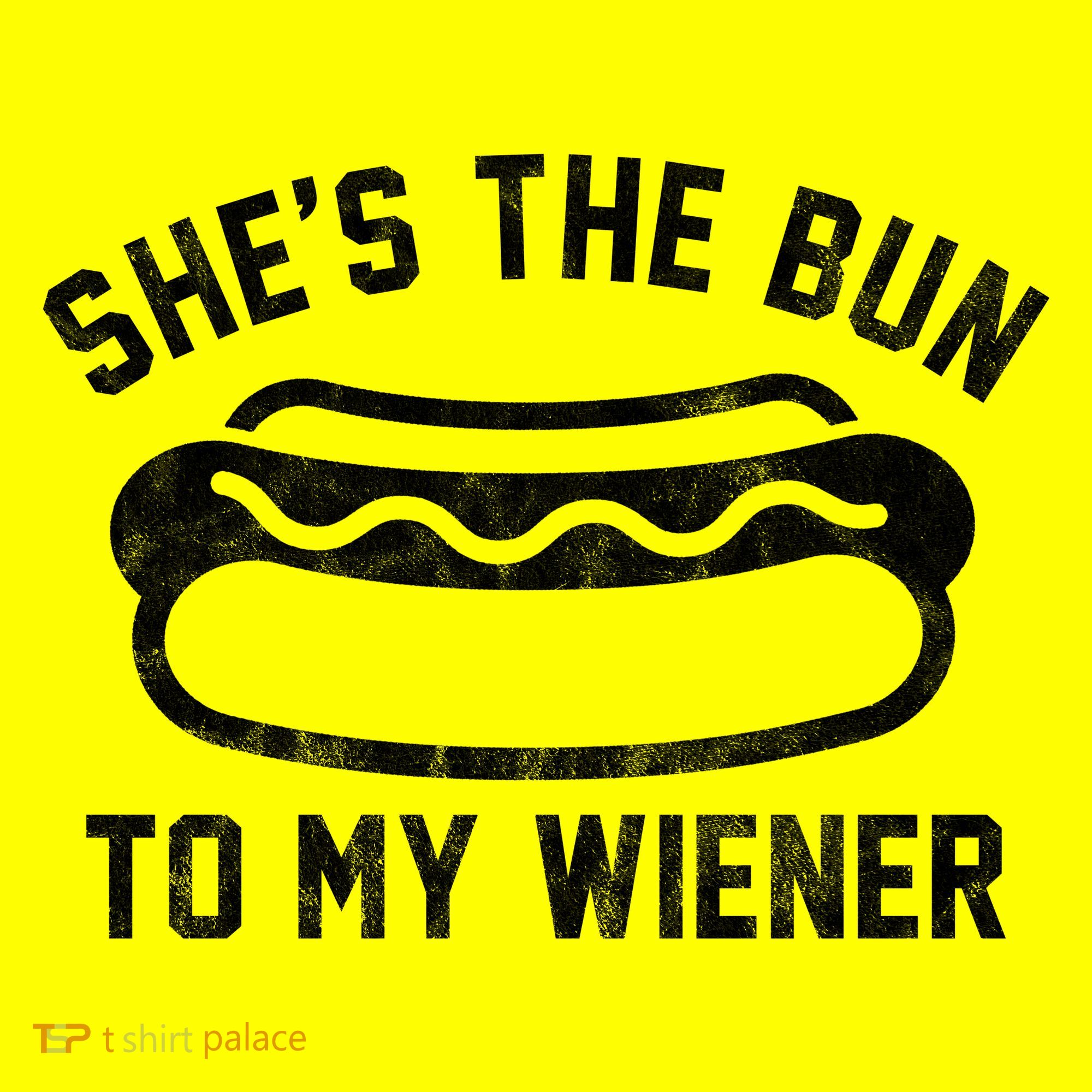 SheS The Bun To My Winer Funny Hotdog Baby Bodysuit