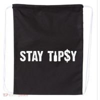 Stay Tipsy Bartender Mixologist Hospitality Drawstring Bag thumb 0