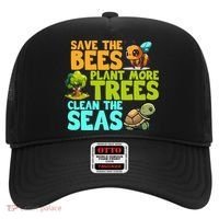 Save The Bees Plant More Trees Clean The Seas Earth Day Gift Hat thumb 0