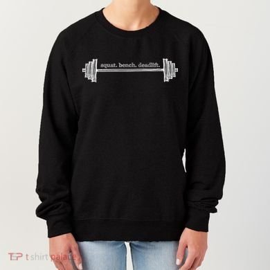 Strength Training Barbell Weightlifting Retro Gym Gift Women's Sweatshirt