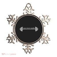 Strength Training Barbell Weightlifting Retro Gym Gift Ornament thumb 0