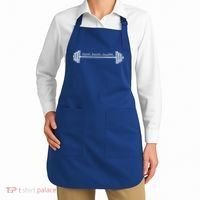 Strength Training Barbell Weightlifting Retro Gym Gift Apron thumb 2
