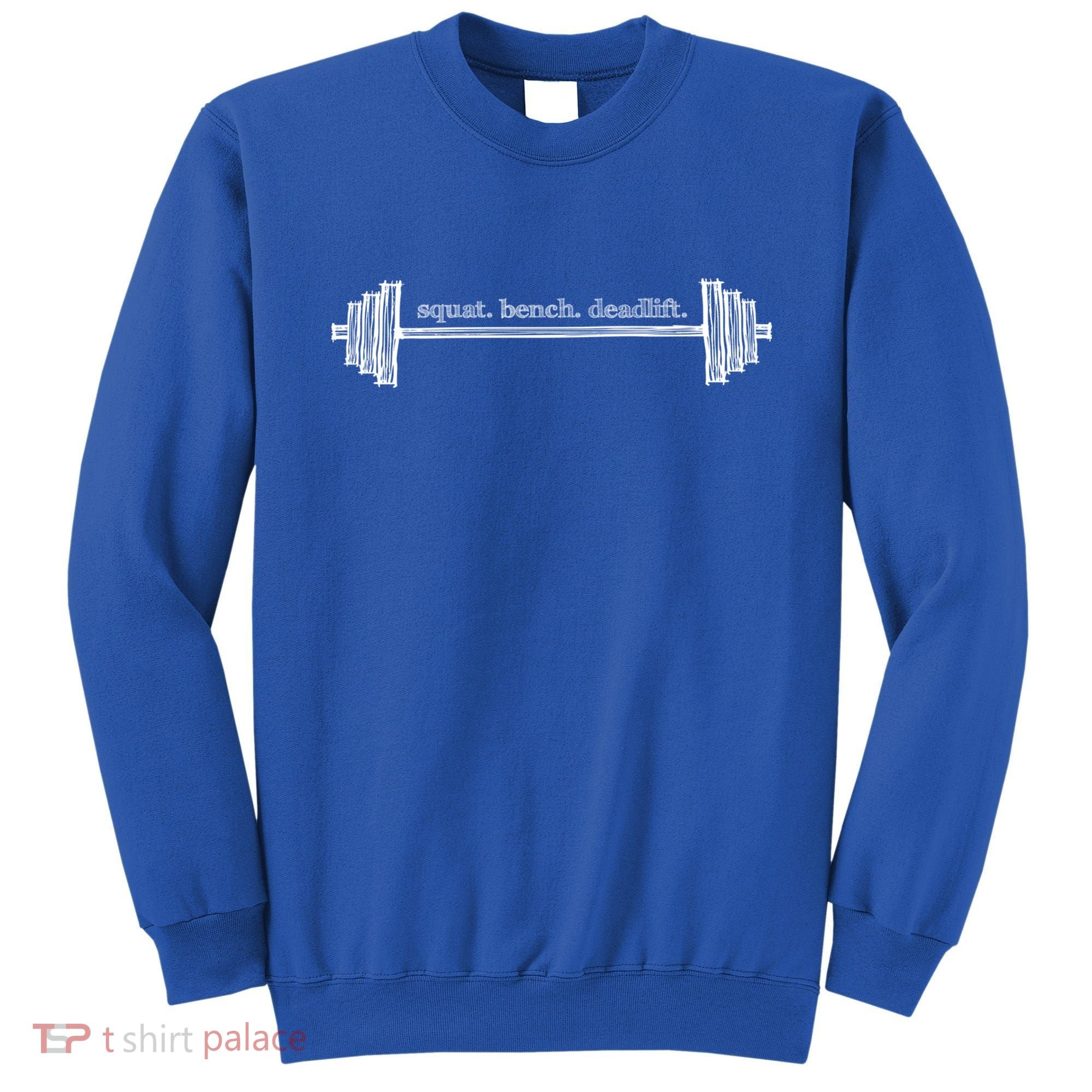 Strength Training Barbell Weightlifting Retro Gym Gift Sweatshirt
