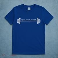 Strength Training Barbell Weightlifting Retro Gym Gift T-Shirt thumb 5