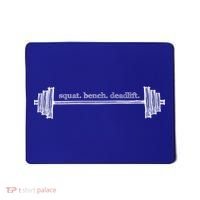 Strength Training Barbell Weightlifting Retro Gym Gift Mousepad thumb 0