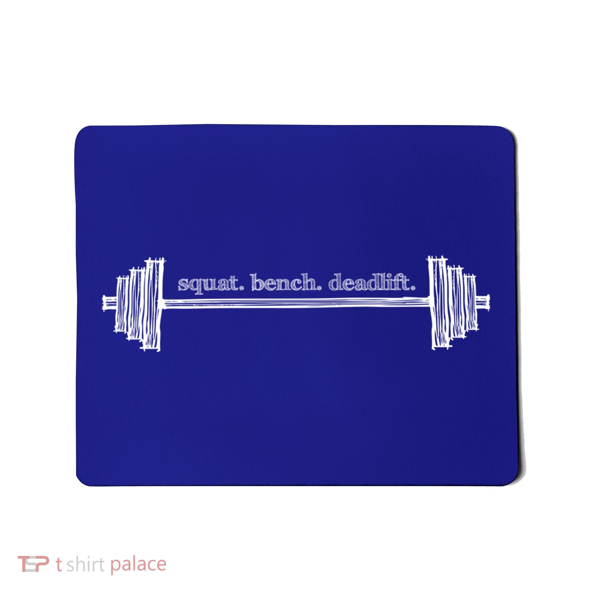 Strength Training Barbell Weightlifting Retro Gym Gift Mousepad