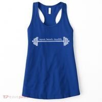 Strength Training Barbell Weightlifting Retro Gym Gift Women's Tank Top thumb 0