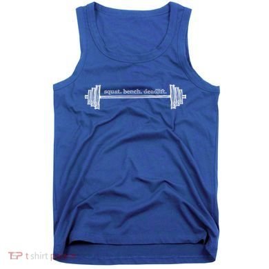 Strength Training Barbell Weightlifting Retro Gym Gift Tank Top