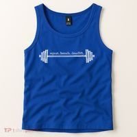 Strength Training Barbell Weightlifting Retro Gym Gift Tank Top thumb 2