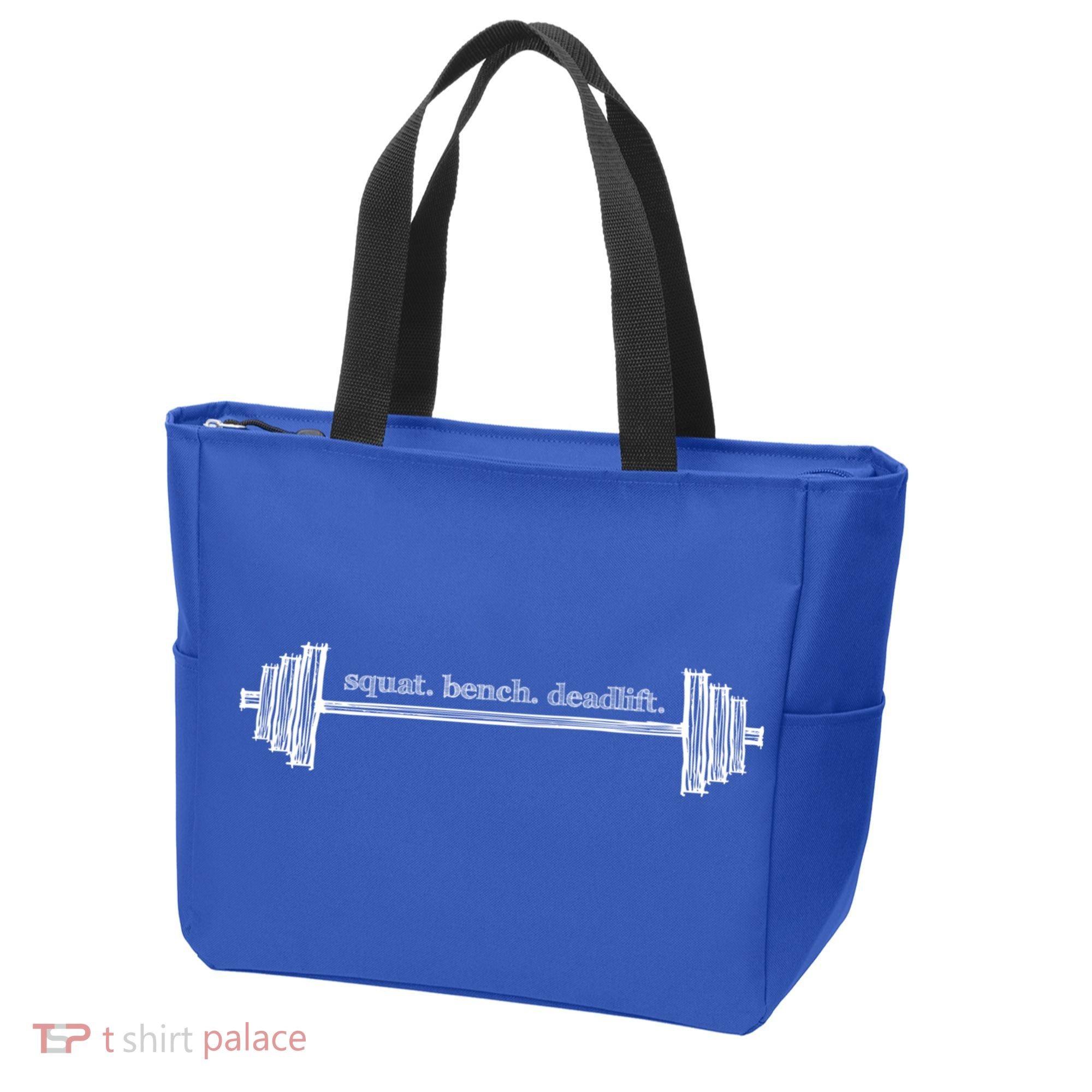Strength Training Barbell Weightlifting Retro Gym Gift Tote Bag