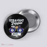 Straight Trippin Belize Vacation Travel Trip Matching Button thumb 0