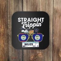 Straight Trippin Belize Vacation Travel Trip Matching Coaster thumb 0
