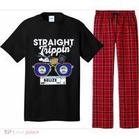 Straight Trippin Belize Vacation Travel Trip Matching Pajama Set thumb 0