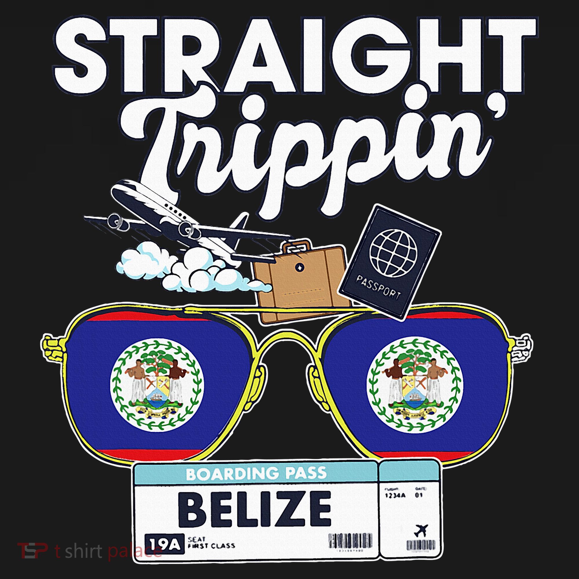 Straight Trippin Belize Vacation Travel Trip Matching Women's Hoodie