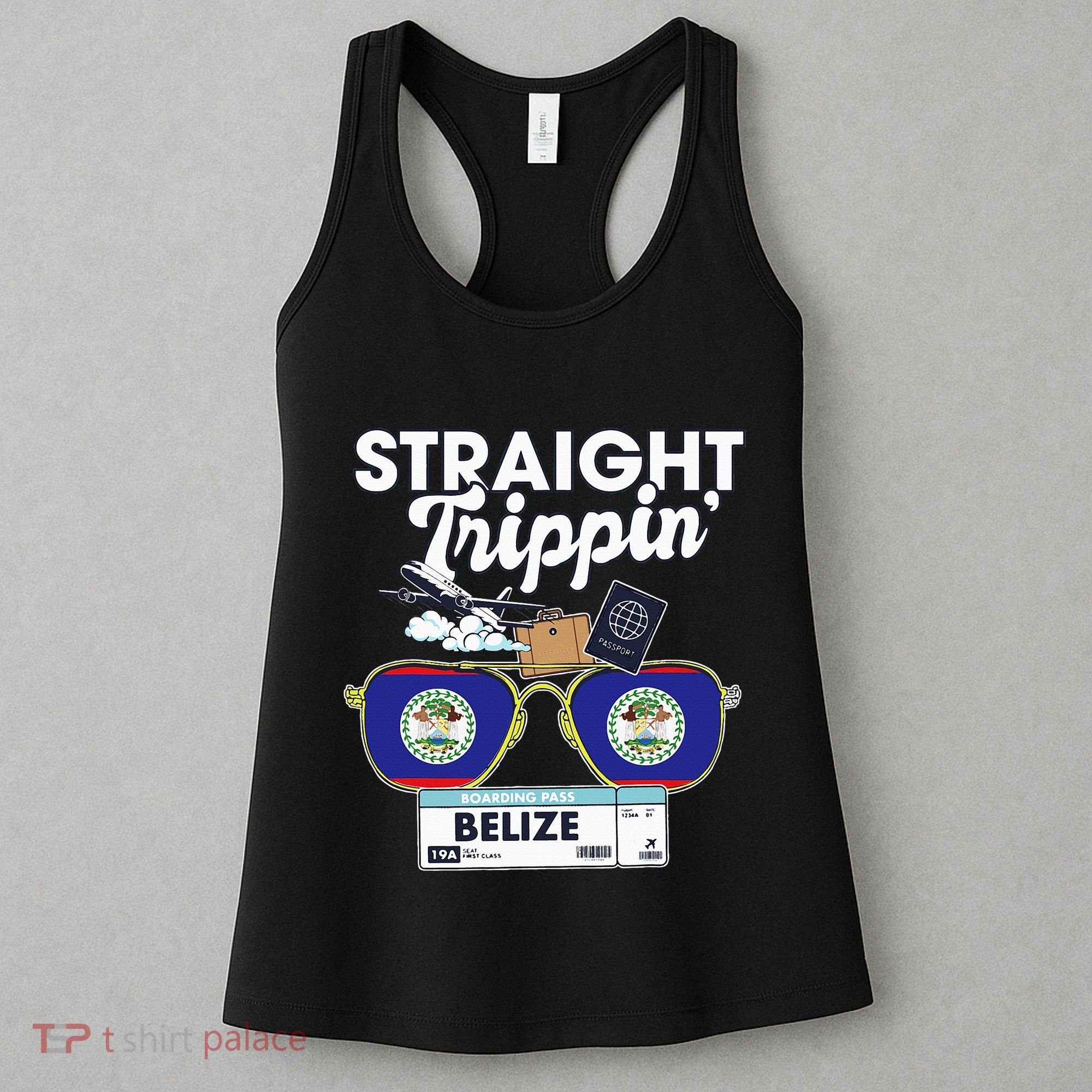 Straight Trippin Belize Vacation Travel Trip Matching Women's Tank Top