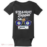 Straight Trippin Belize Vacation Travel Trip Matching Baby Bodysuit thumb 0