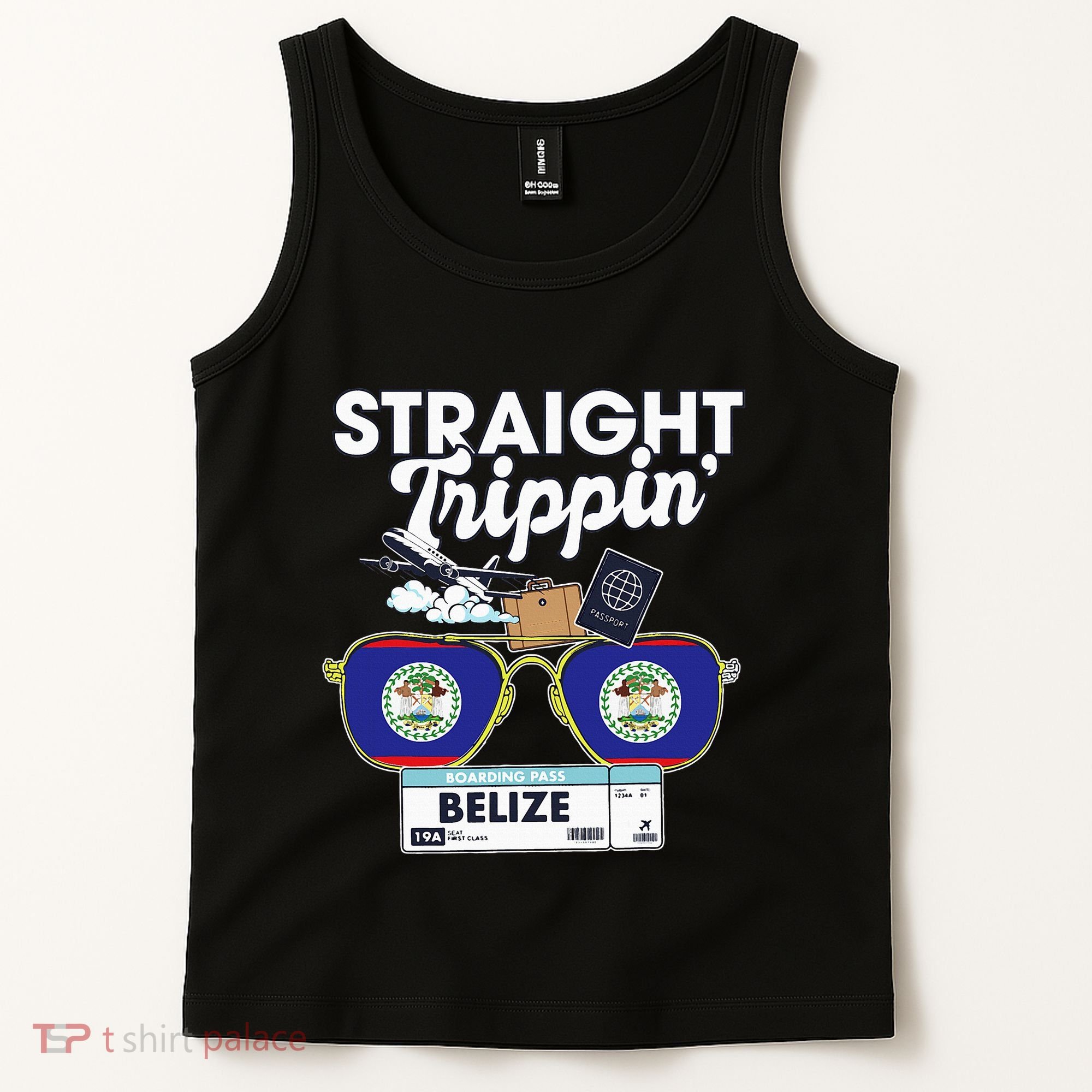 Straight Trippin Belize Vacation Travel Trip Matching Tank Top