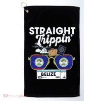 Straight Trippin Belize Vacation Travel Trip Matching Golf Towel thumb 0