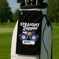 Straight Trippin Belize Vacation Travel Trip Matching Golf Towel thumb 2