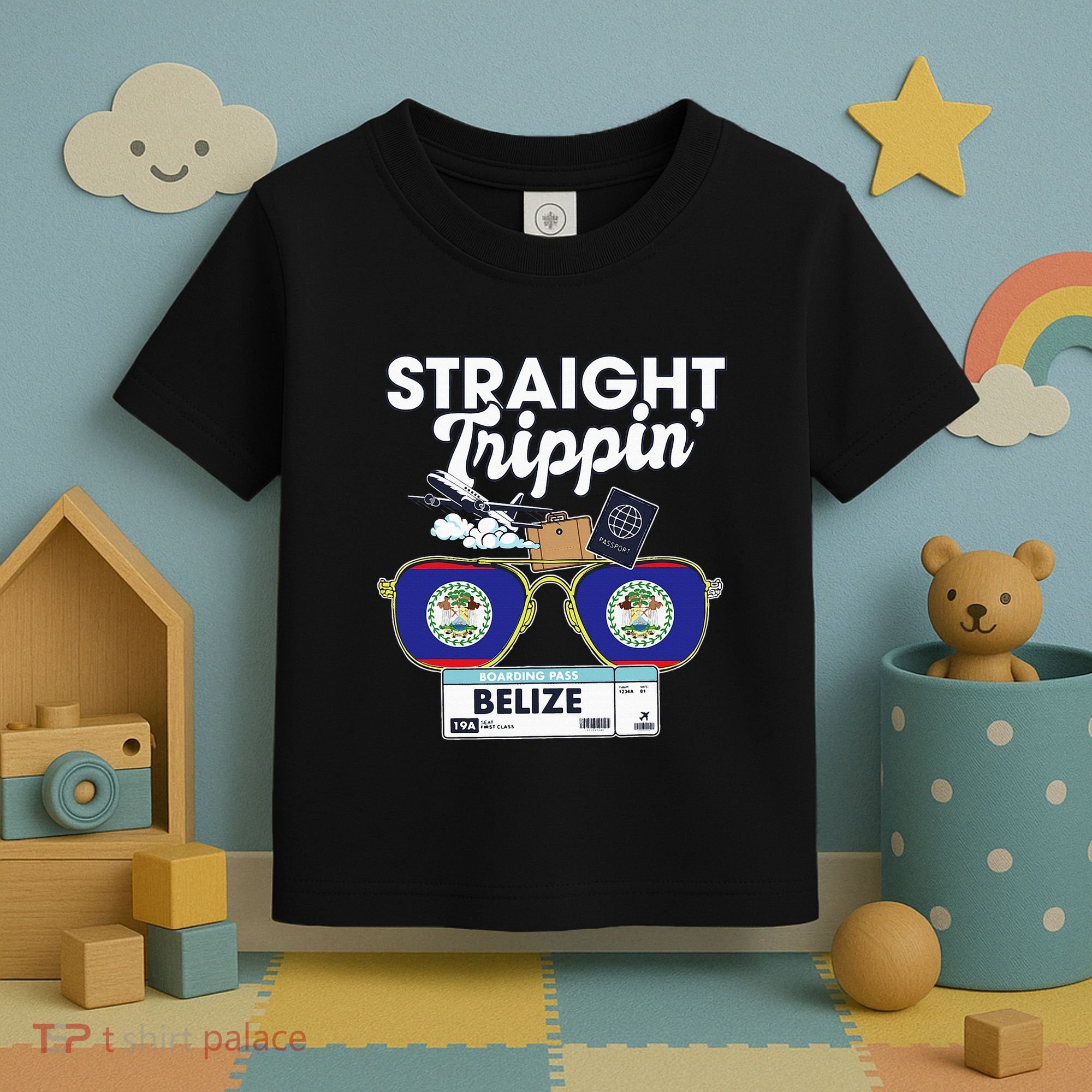 Straight Trippin Belize Vacation Travel Trip Matching Toddler T-Shirt