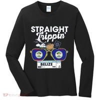 Straight Trippin Belize Vacation Travel Trip Matching Women's Long Sleeve Shirt thumb 0