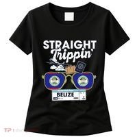Straight Trippin Belize Vacation Travel Trip Matching Women's T-Shirt thumb 0