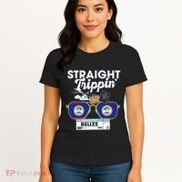 Straight Trippin Belize Vacation Travel Trip Matching Women's T-Shirt thumb 4