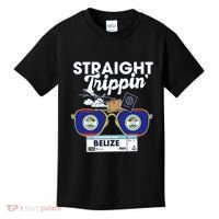 Straight Trippin Belize Vacation Travel Trip Matching Kids T-Shirt thumb 0