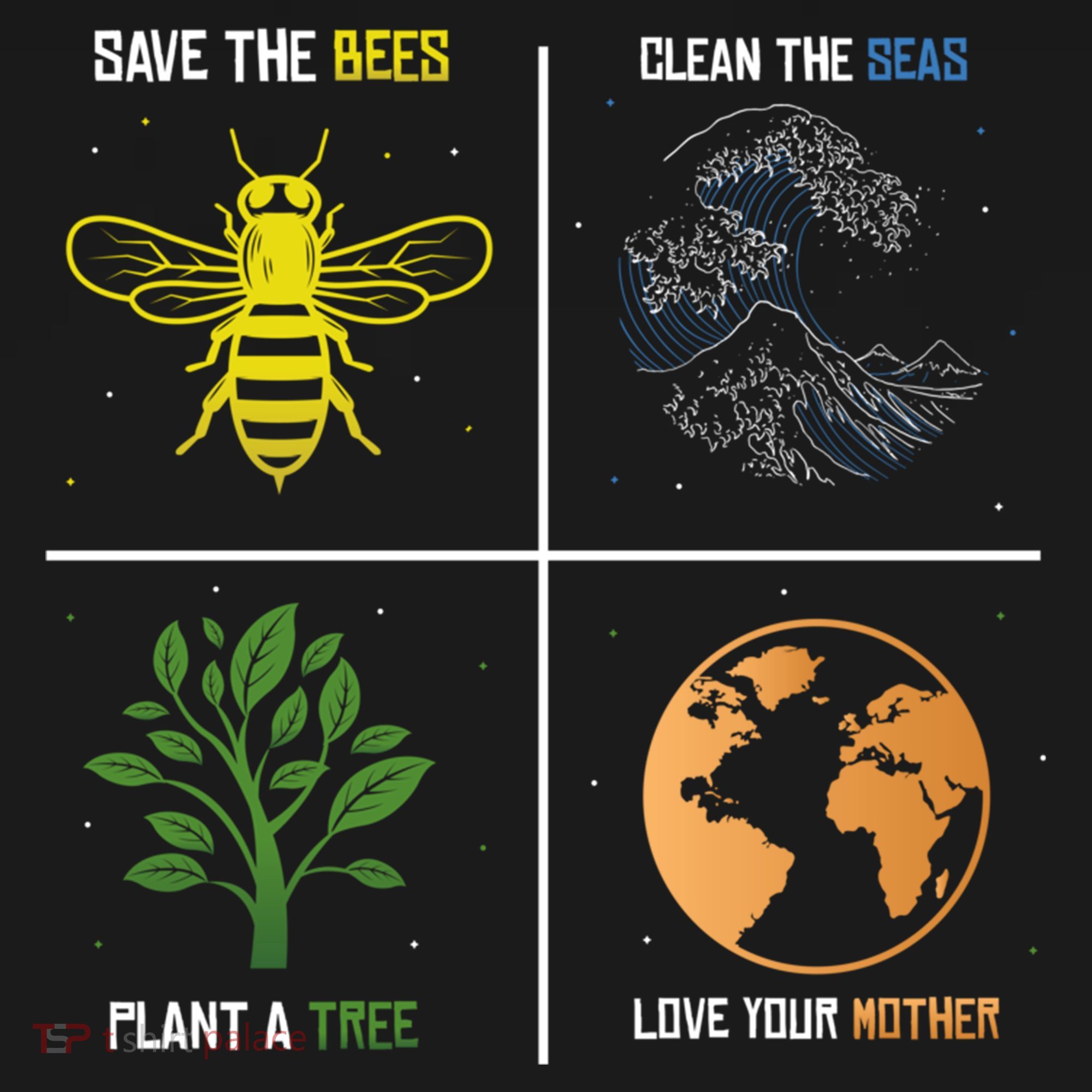 Save The Bees Plant More Trees Earth Day Gift Doggie Tank