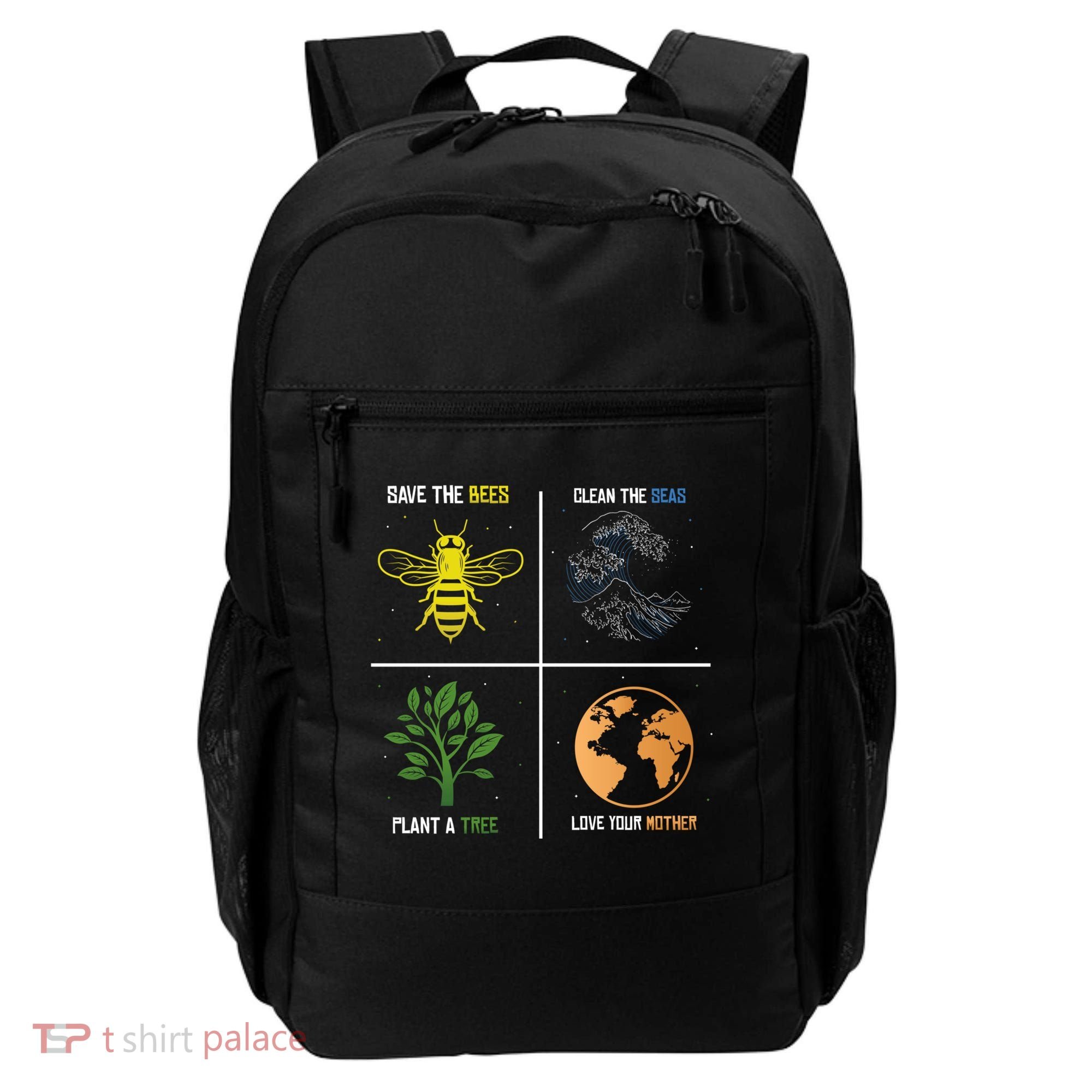 Save The Bees Plant More Trees Earth Day Gift Backpack
