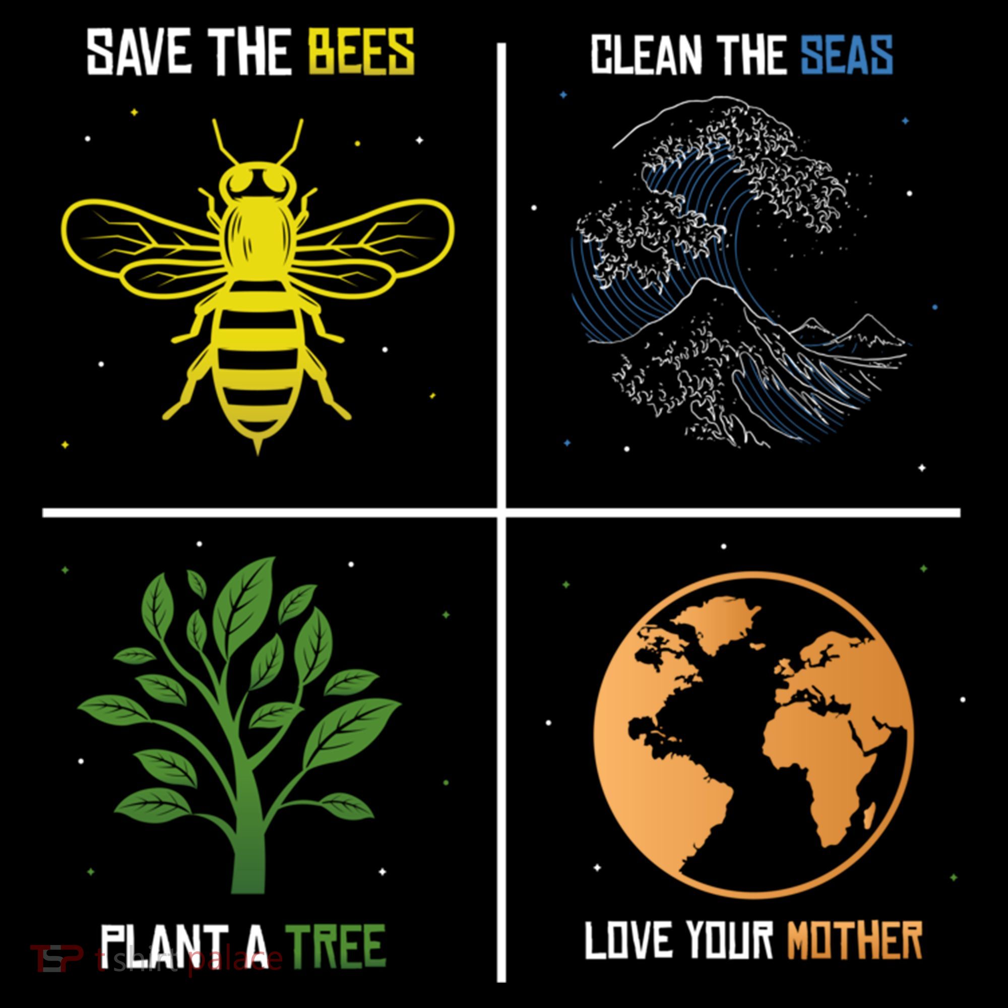 Save The Bees Plant More Trees Earth Day Gift Coffee Mug