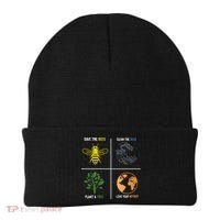 Save The Bees Plant More Trees Earth Day Gift Beanie thumb 0