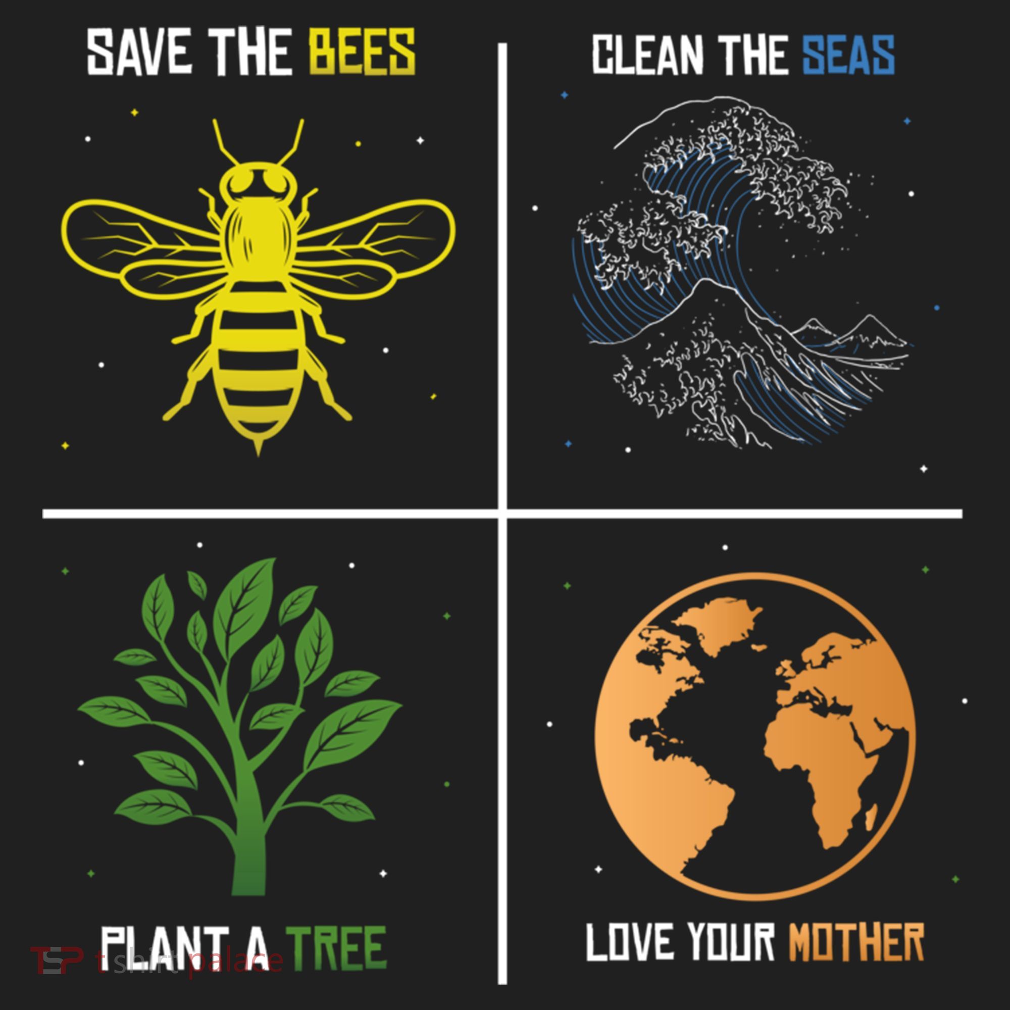 Save The Bees Plant More Trees Earth Day Gift Beanie
