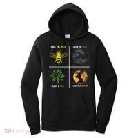 Save The Bees Plant More Trees Earth Day Gift Women's Hoodie thumb 0
