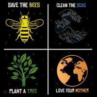 Save The Bees Plant More Trees Earth Day Gift Women's Hoodie thumb 2