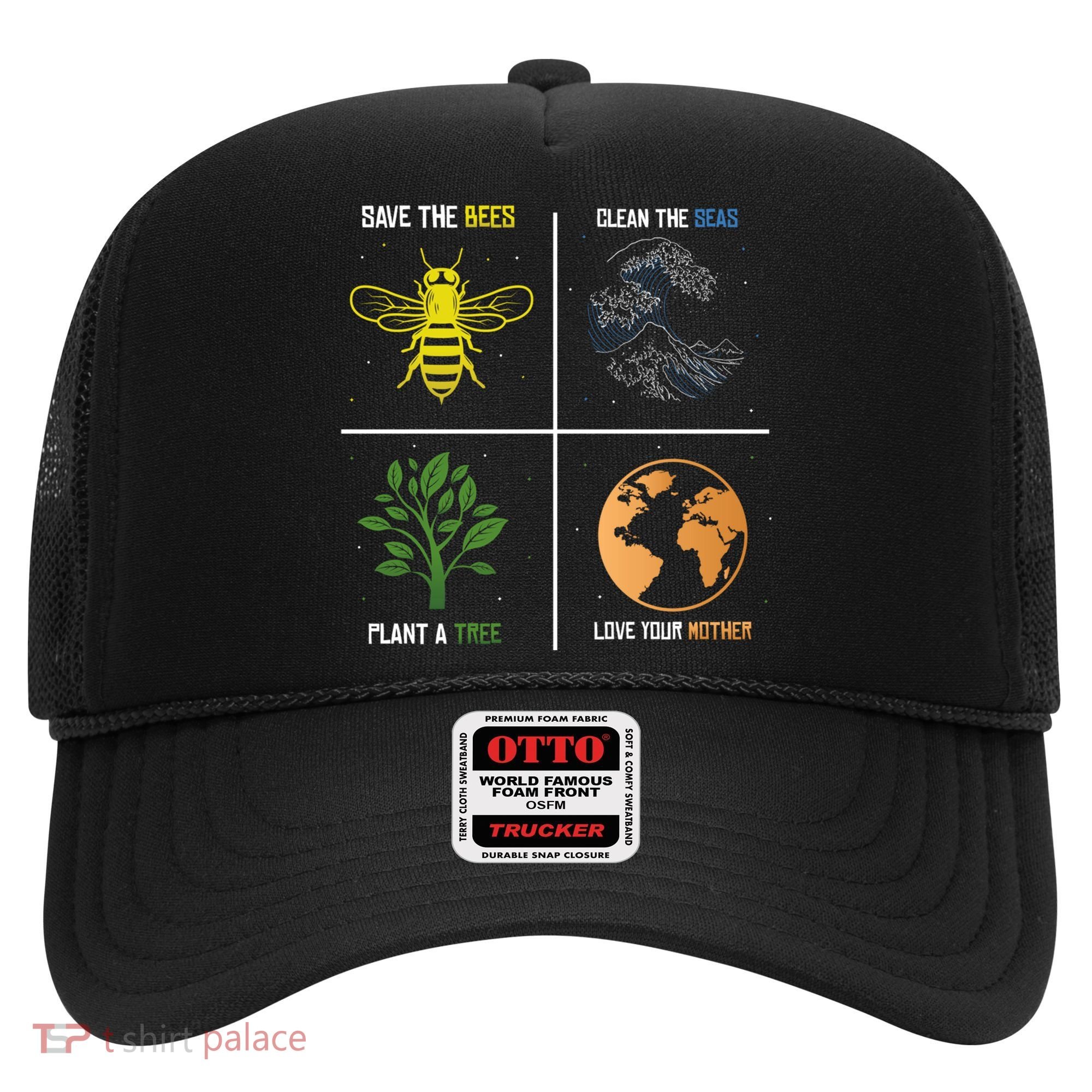 Save The Bees Plant More Trees Earth Day Gift Hat