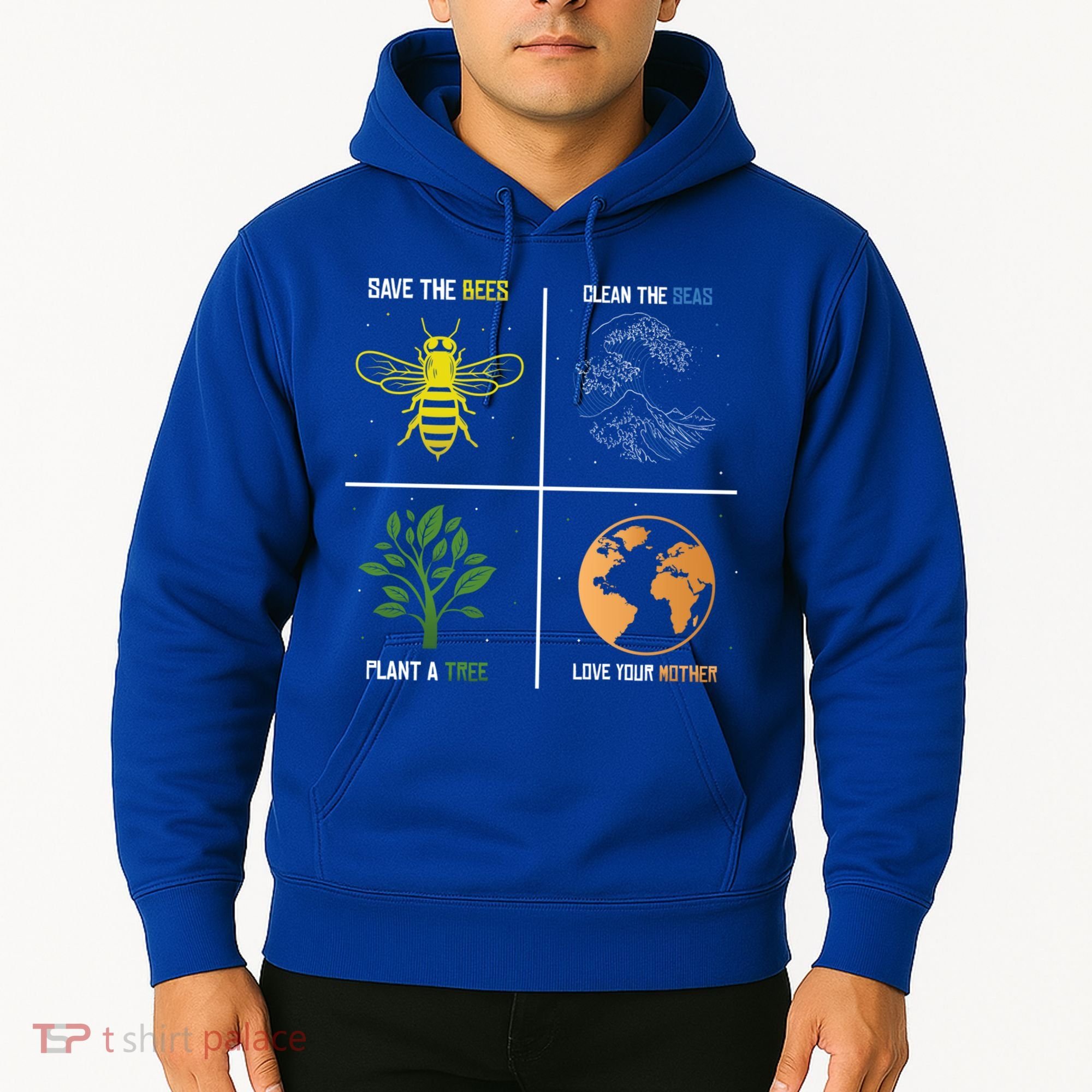 Save The Bees Plant More Trees Earth Day Gift Hoodie