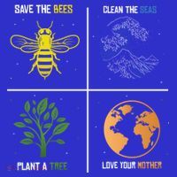 Save The Bees Plant More Trees Earth Day Gift Apron thumb 3