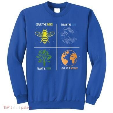 Save The Bees Plant More Trees Earth Day Gift Sweatshirt