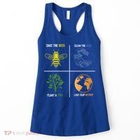 Save The Bees Plant More Trees Earth Day Gift Women's Tank Top thumb 0