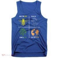 Save The Bees Plant More Trees Earth Day Gift Tank Top thumb 0