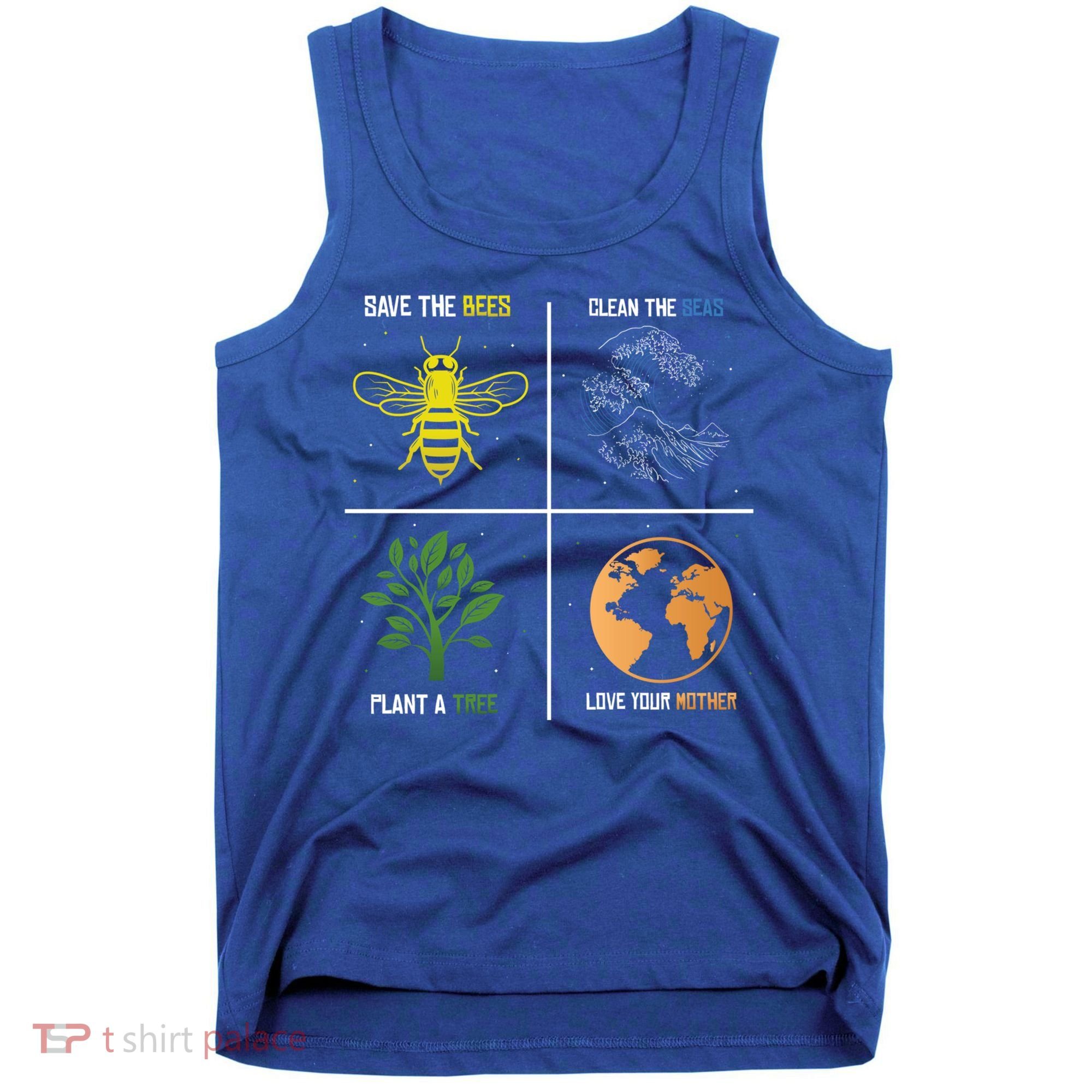 Save The Bees Plant More Trees Earth Day Gift Tank Top
